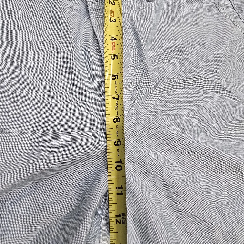 J.CREW Club Chino Shorts Mens‎ Light Blue 100% Cotton Flat Front 10.5